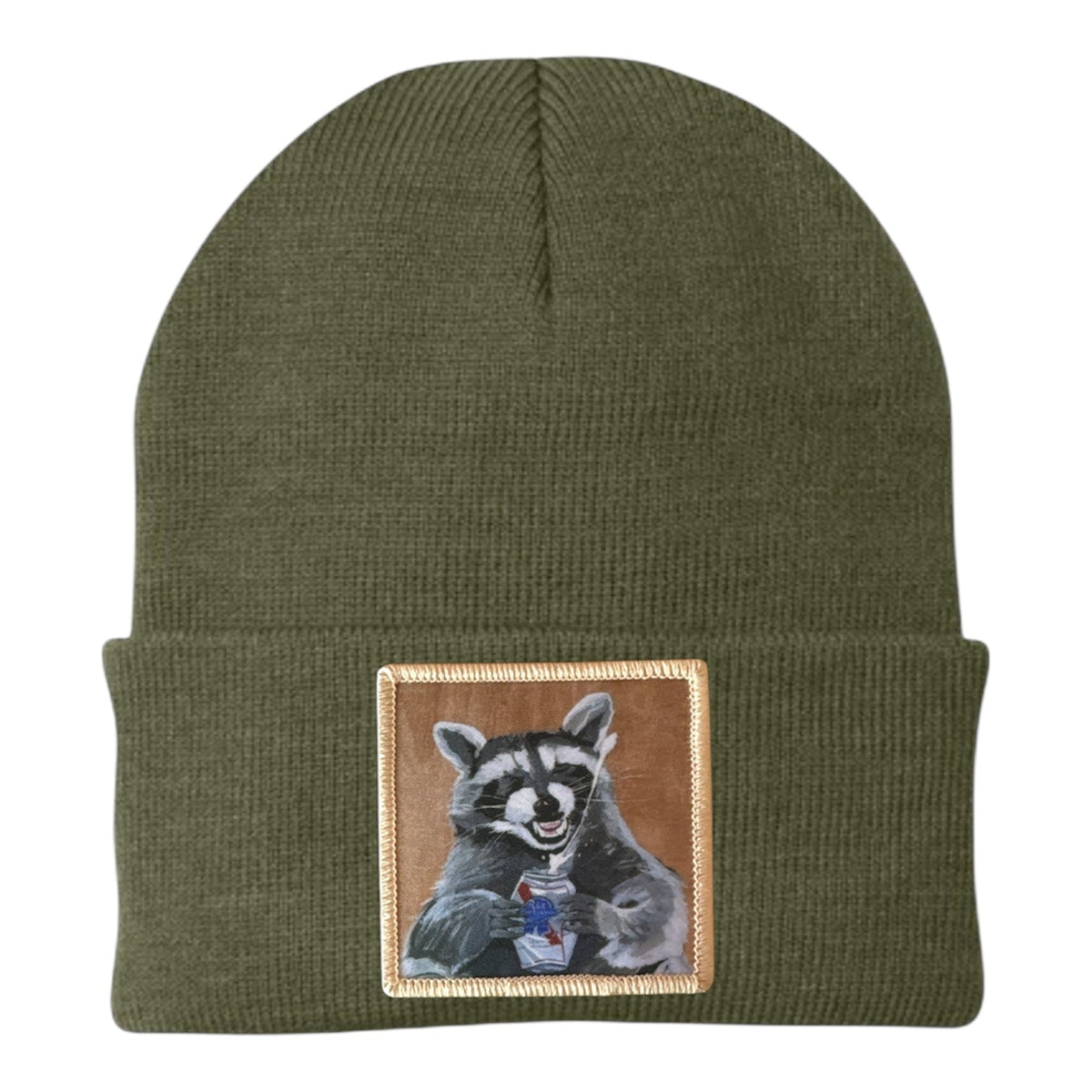 Beer Bandit Raccoon Beanie